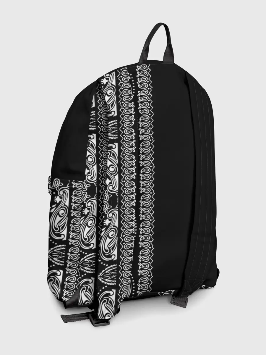 Рюкзак джинсовый / Узор на чёрном