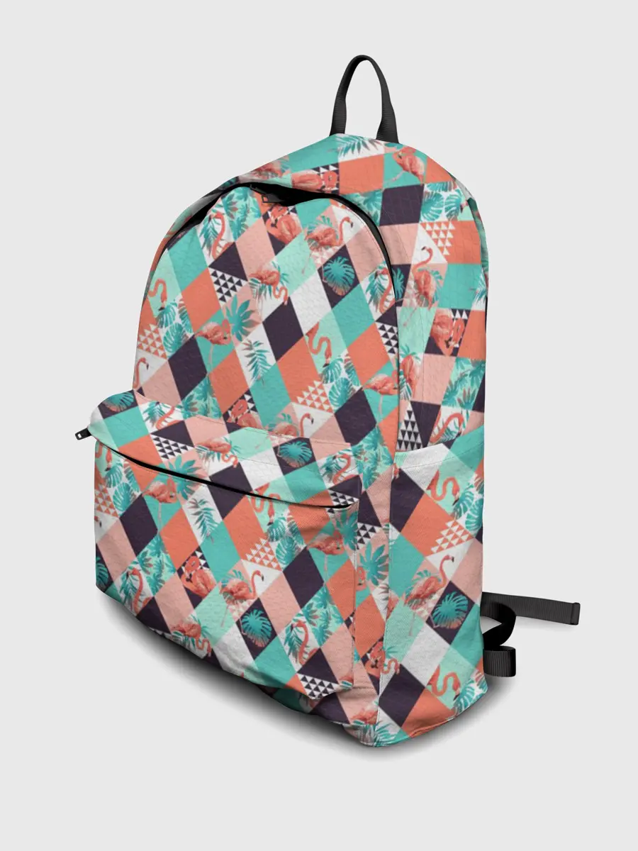 Рюкзак джинсовый / Фламинго