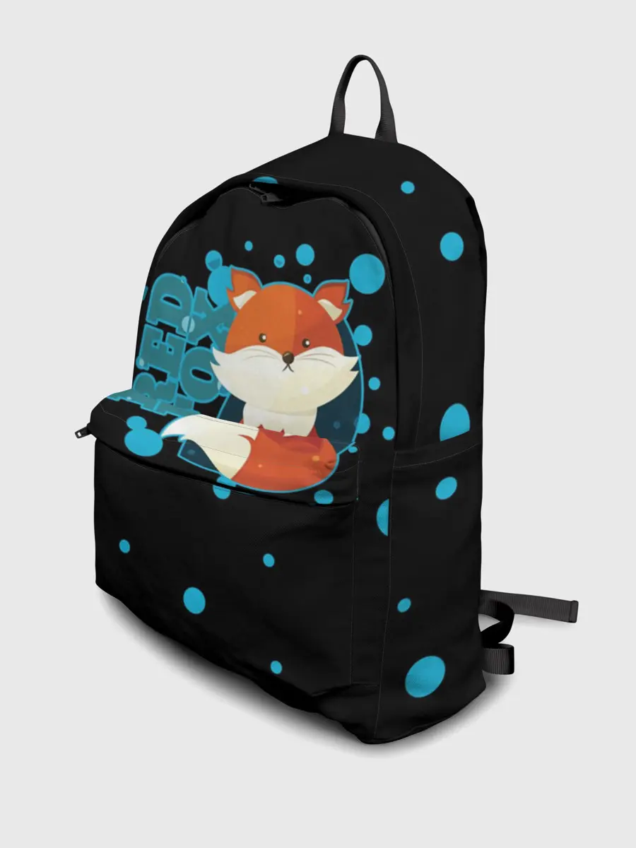 Рюкзак джинсовый / Пушистая лиса