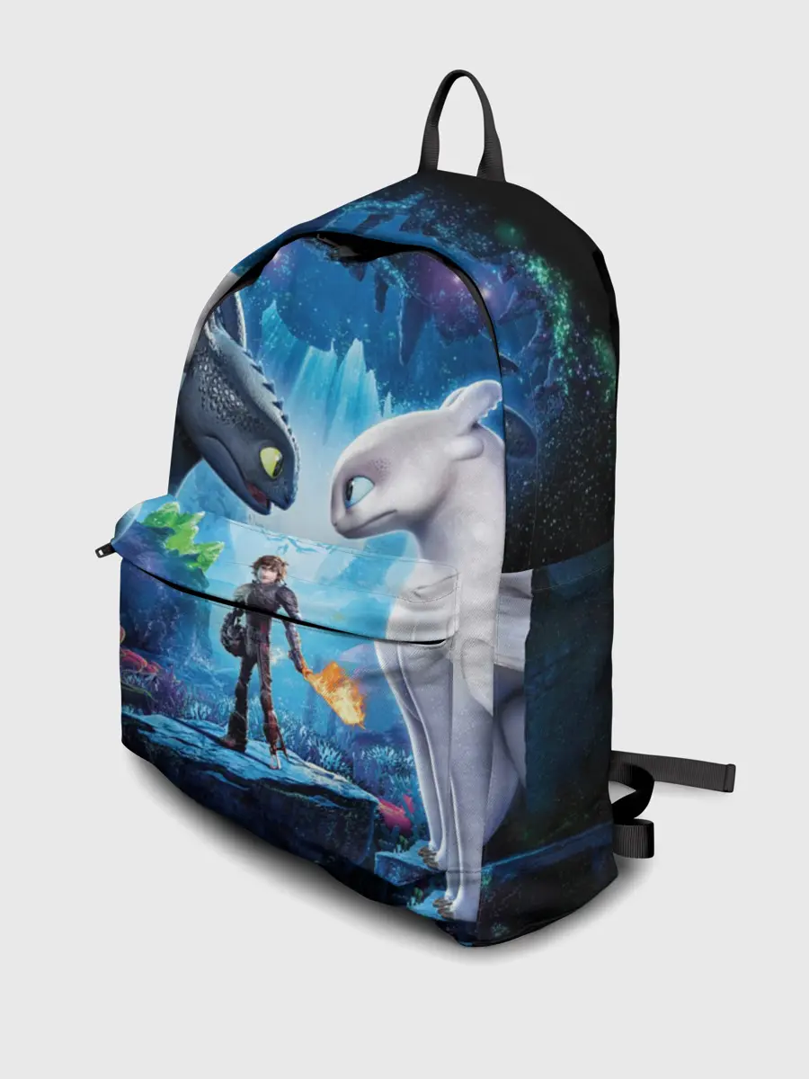 Рюкзак джинсовый / как приручить дракона