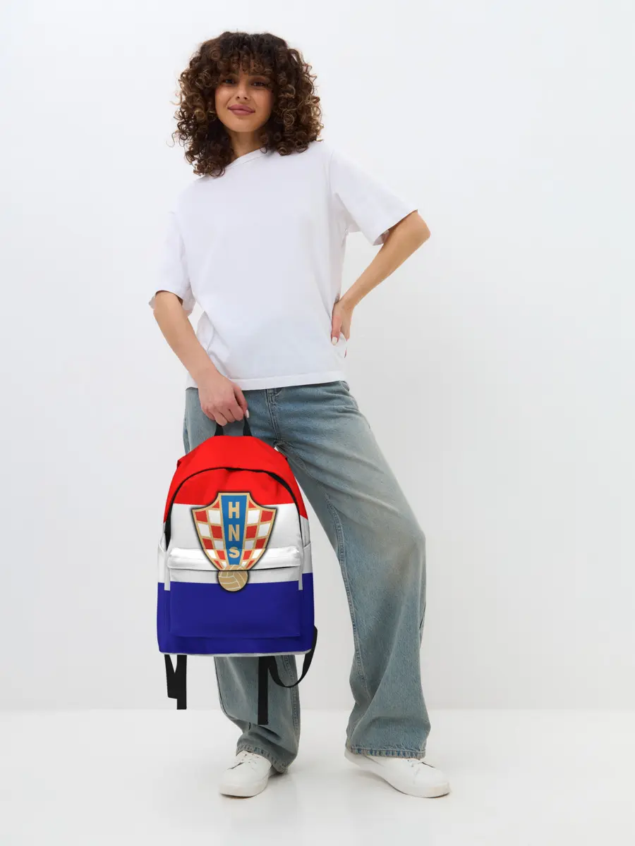 Рюкзак джинсовый / Сборная Хорватии флаг