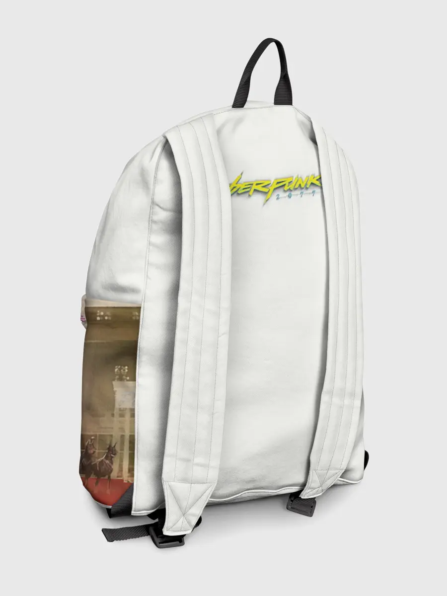 Рюкзак джинсовый / Lady. Cyberpunk 2077