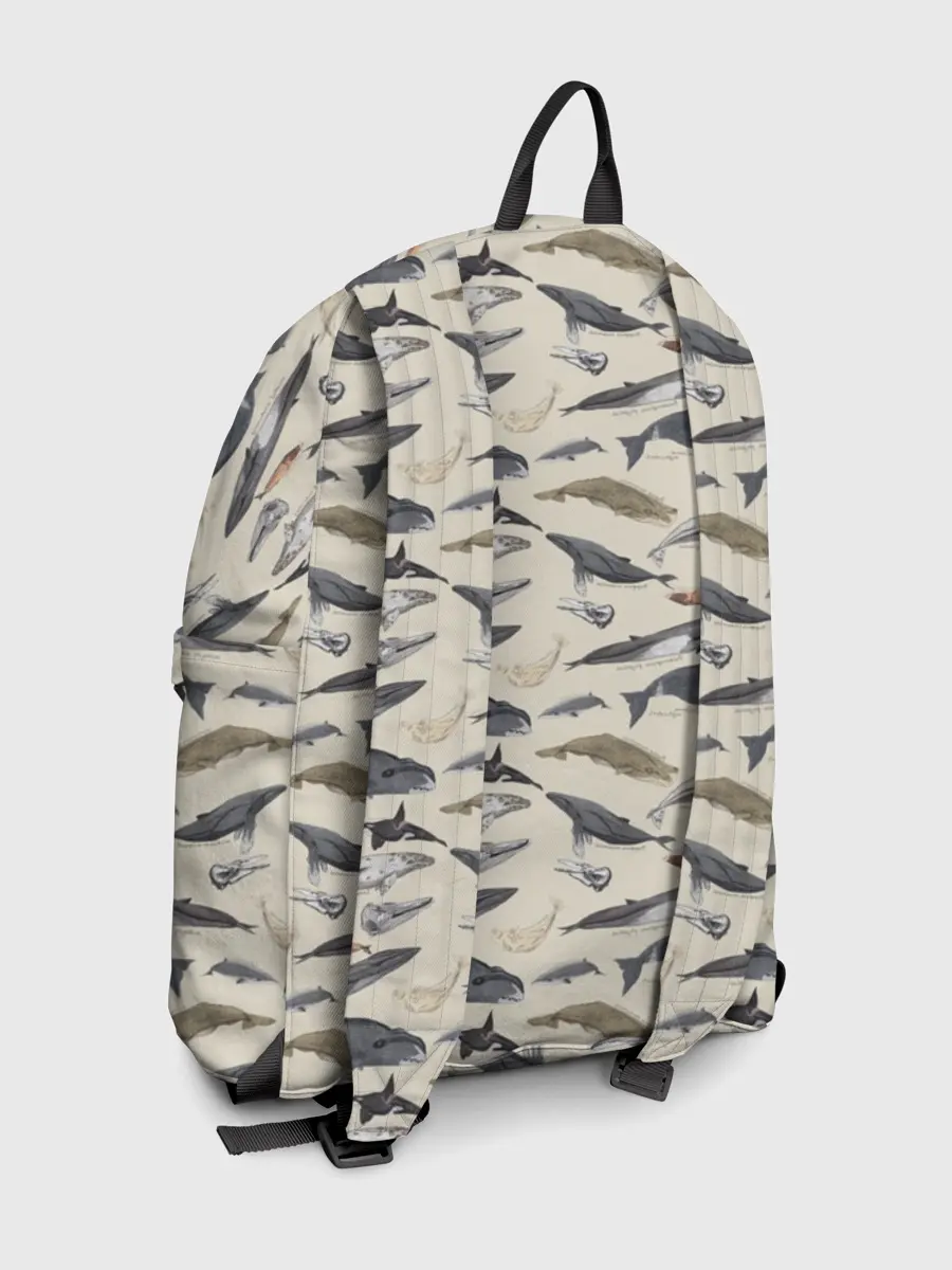 Рюкзак джинсовый / Whales pattern