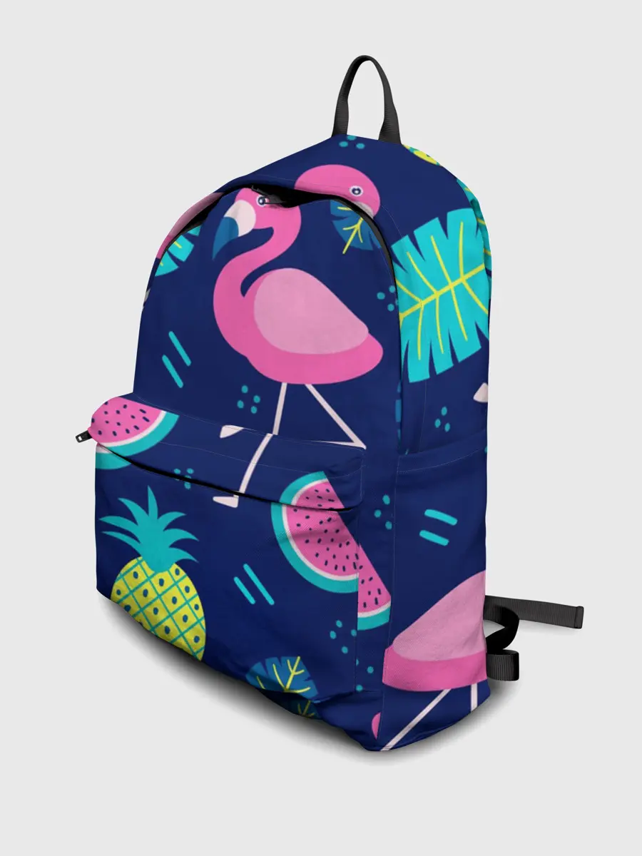 Рюкзак джинсовый / Фламинго