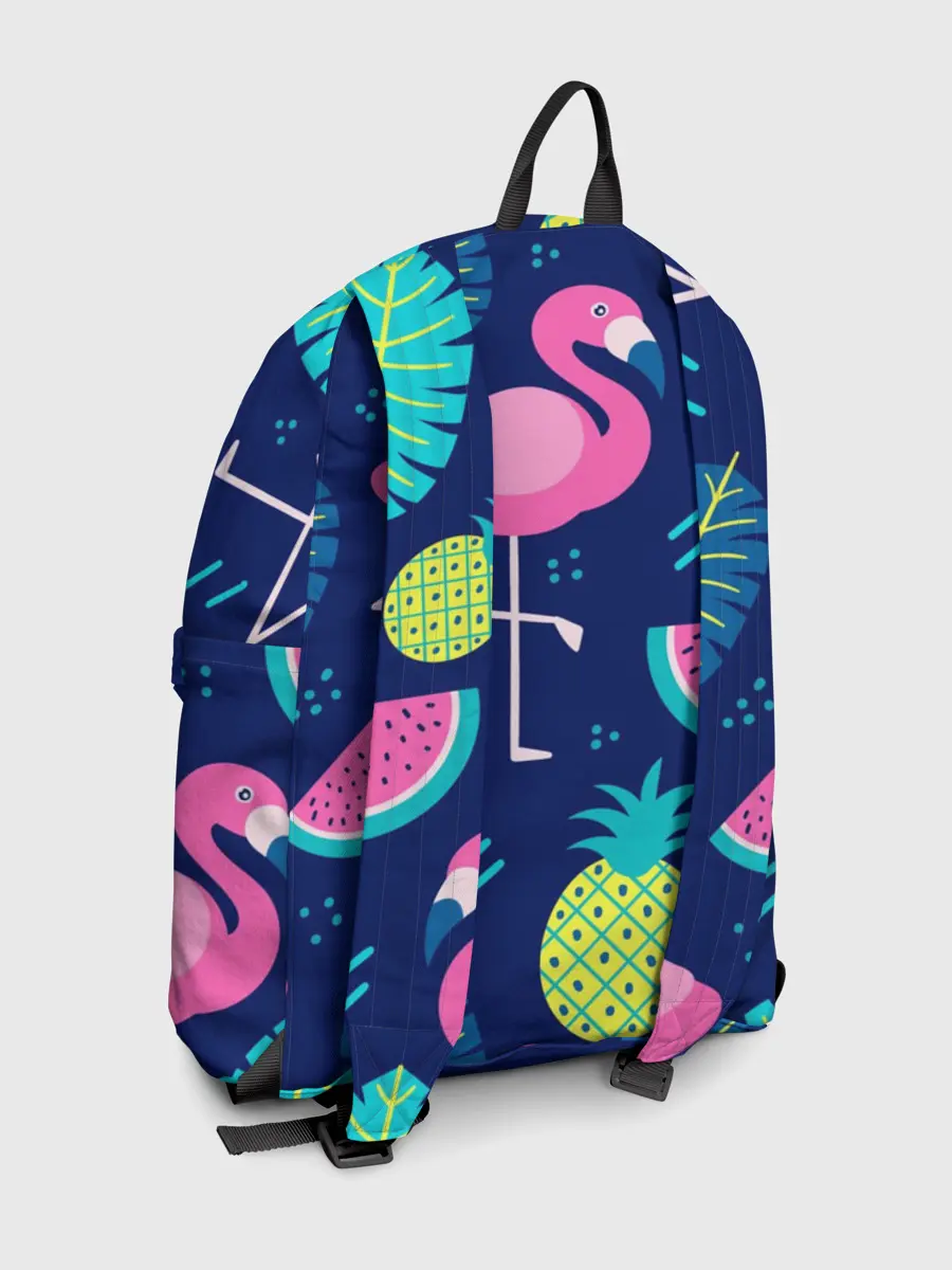 Рюкзак джинсовый / Фламинго