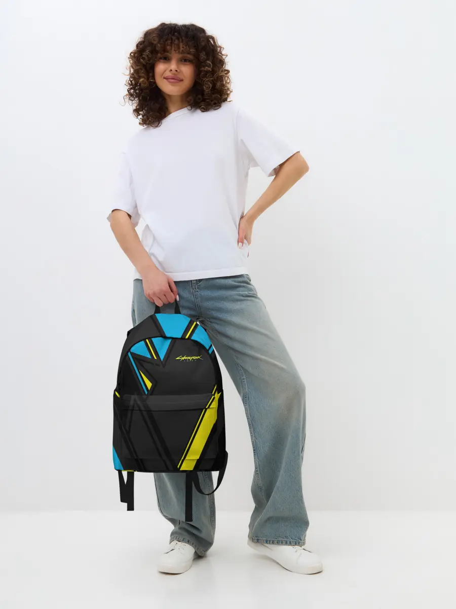 Рюкзак джинсовый / CYBERPUNK 2077 | КИБЕРПАНК 2077