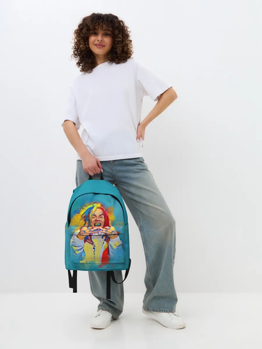 Рюкзак джинсовый / 6IX9INE PAINTS