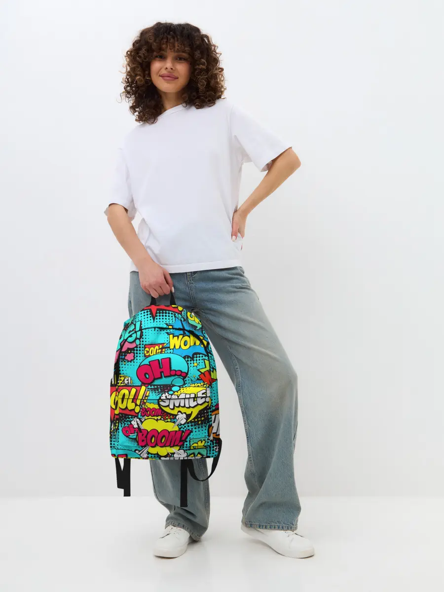 Рюкзак джинсовый / Поп-арт в моде