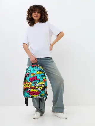 Рюкзак джинсовый / Поп-арт в моде