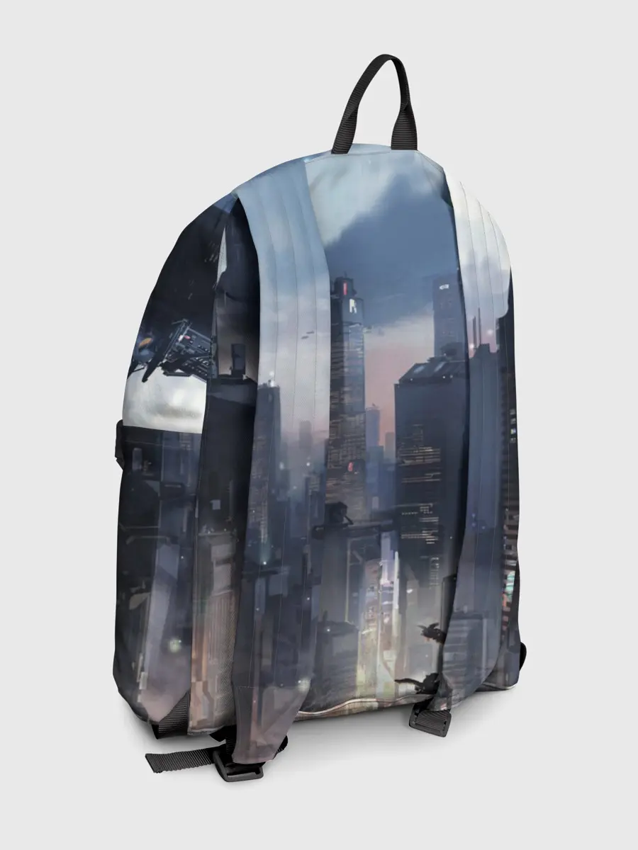 Рюкзак джинсовый / Cyberpunk 2077 city