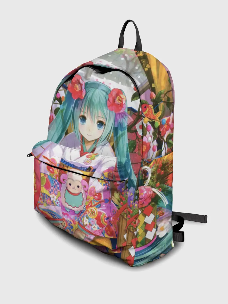 Рюкзак джинсовый / Окно Mika Hatsune