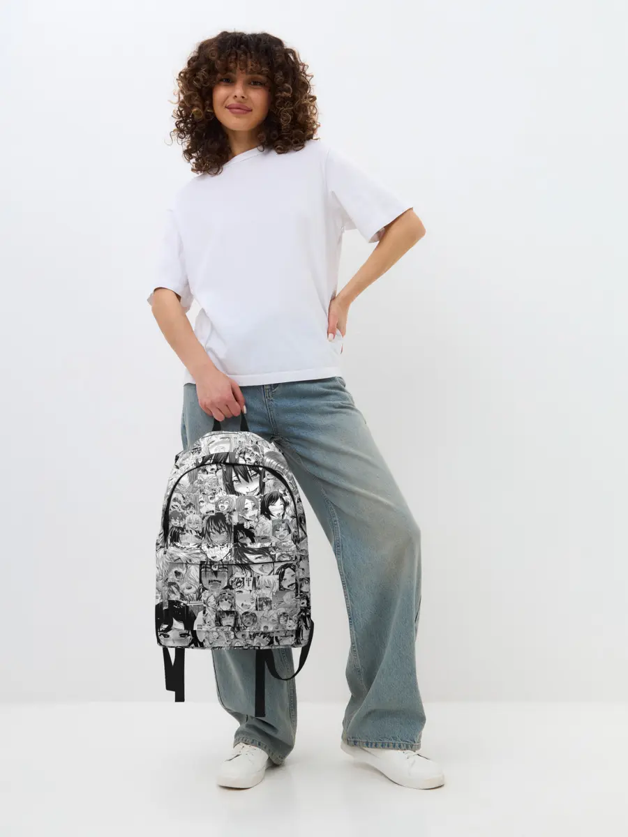 Рюкзак джинсовый / АХЕГАО ЛИЦА | AHEGAO FACES