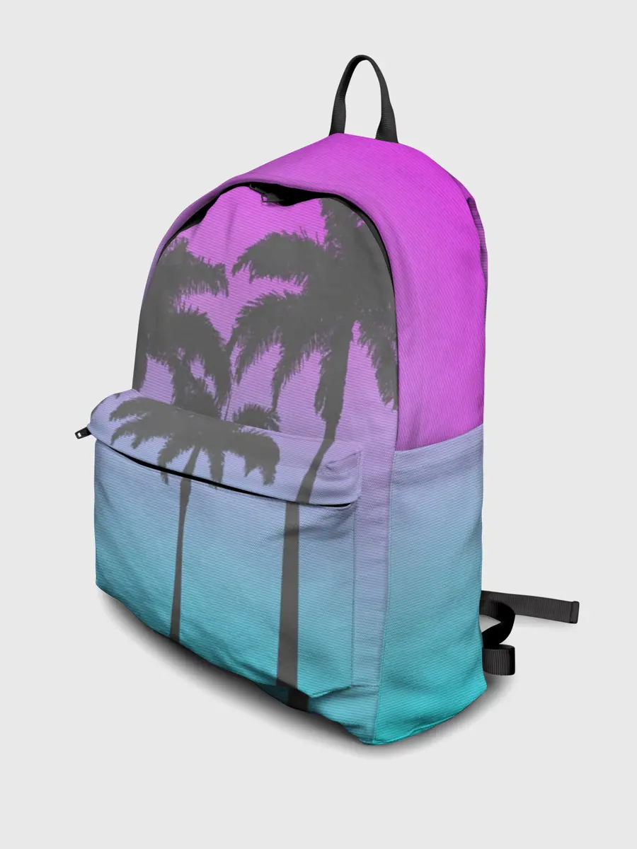 Рюкзак джинсовый / Пальмы 80s