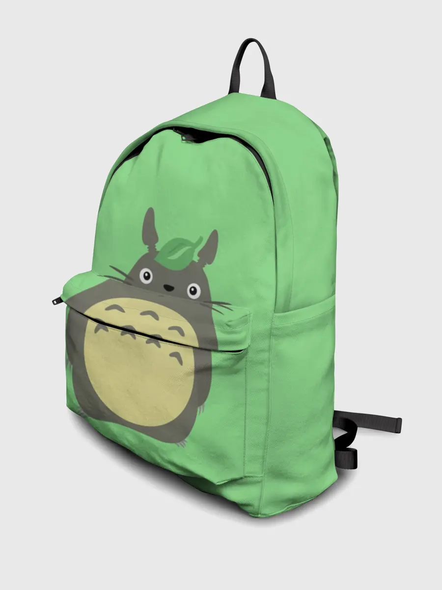 Рюкзак джинсовый / Тоторо под листочком