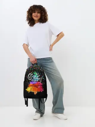 Рюкзак джинсовый / Ёлка