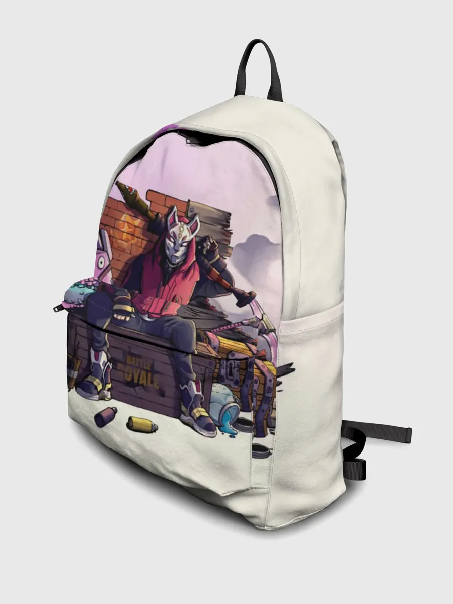 Рюкзак джинсовый / Fortnite. Drift and Lama