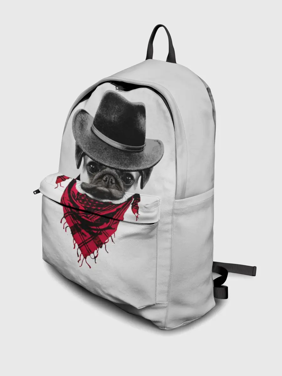 Рюкзак джинсовый / Мопс