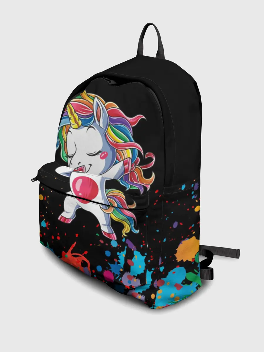 Рюкзак джинсовый / Радужный единорог