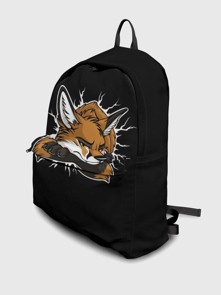 Рюкзак джинсовый / Лис Уверен в Себе