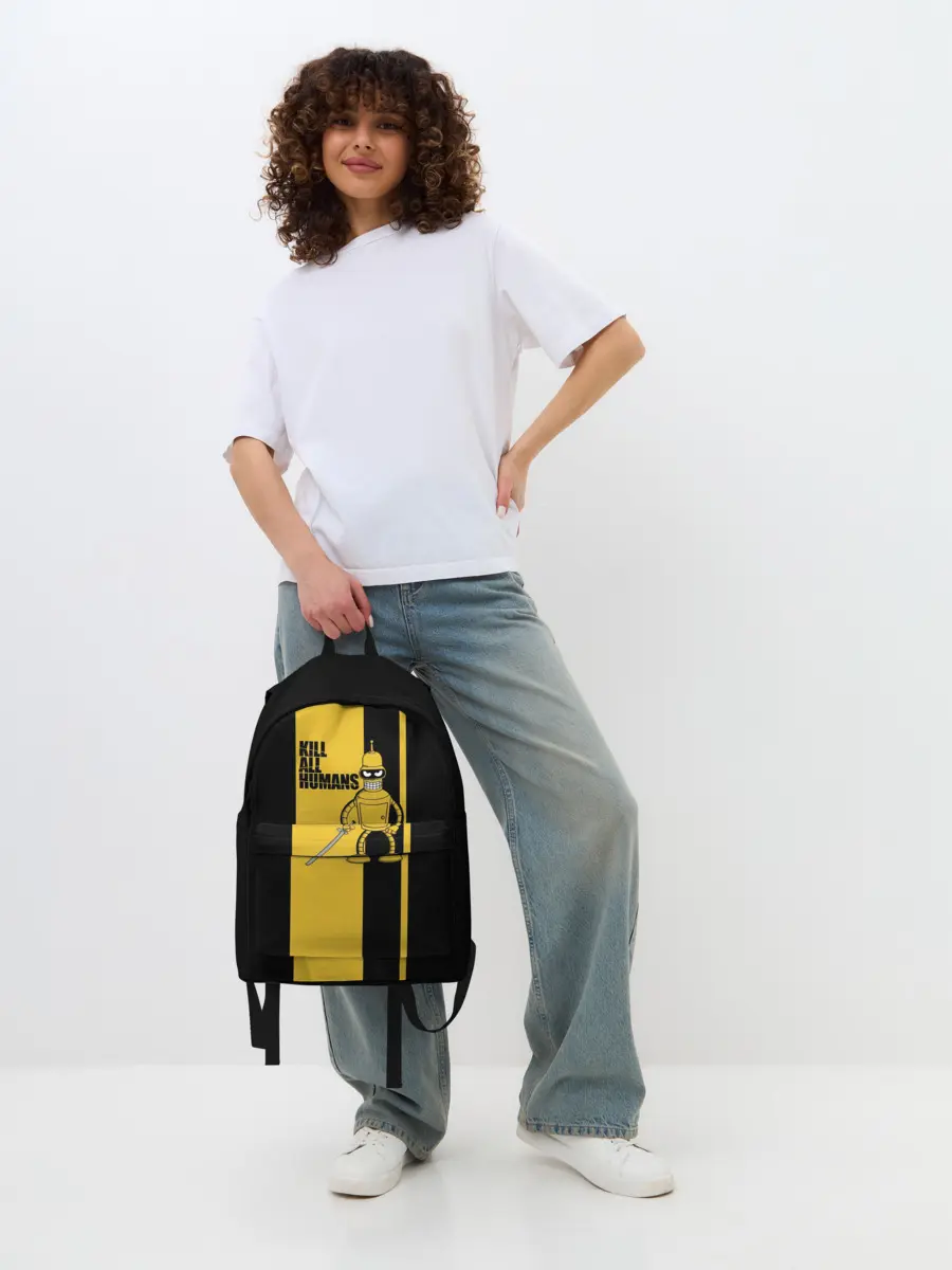 Рюкзак джинсовый / Kill All Humans