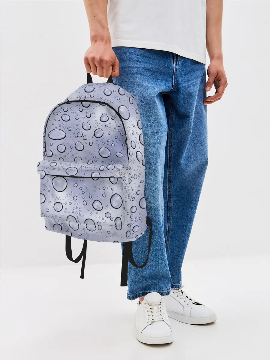 Рюкзак джинсовый / Капли на Стекле