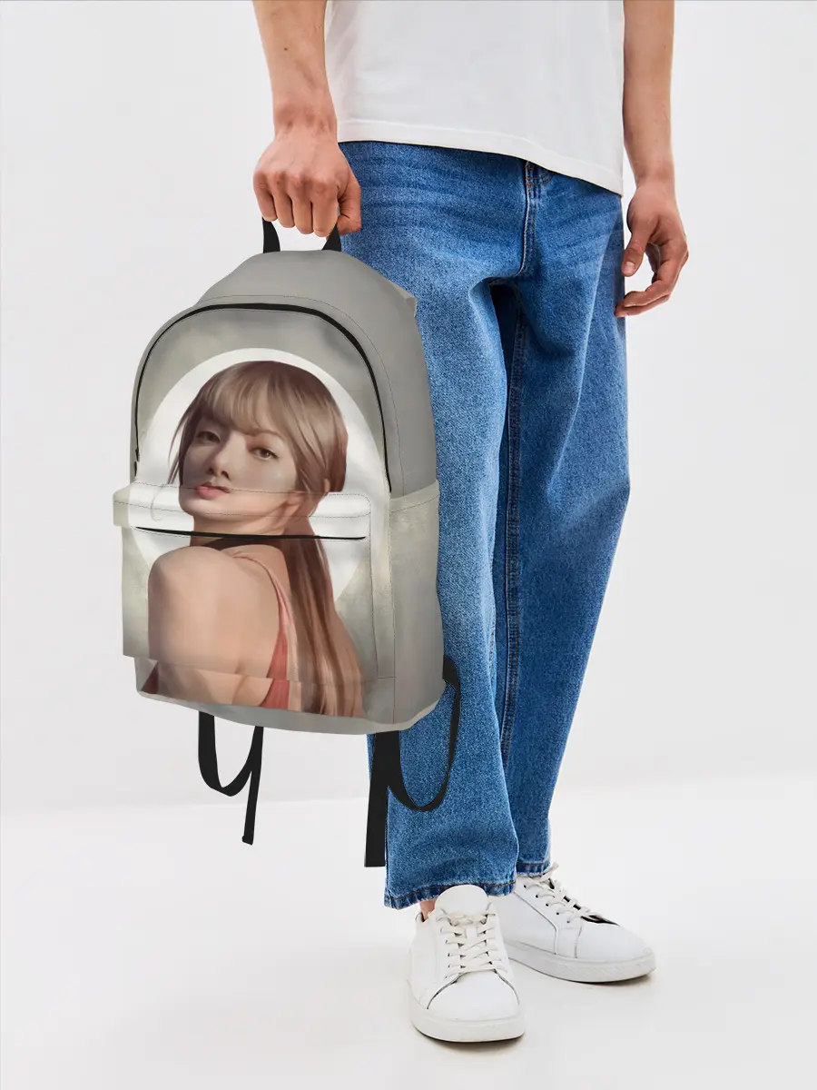 Рюкзак джинсовый / Лиса маслом