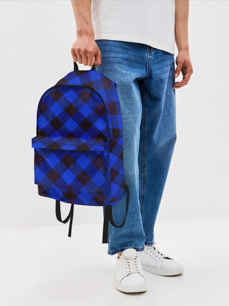 Рюкзак джинсовый / В клетку