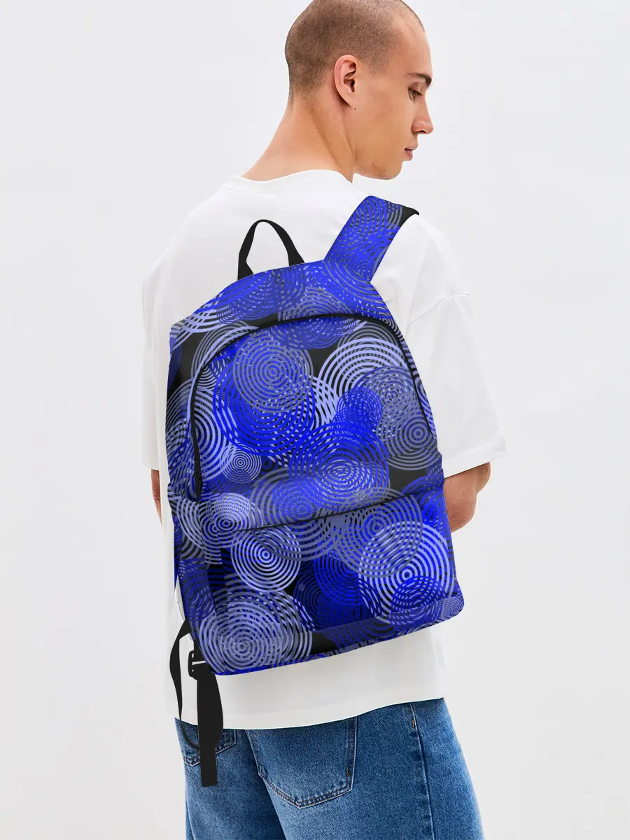 Рюкзак джинсовый / Синие круги