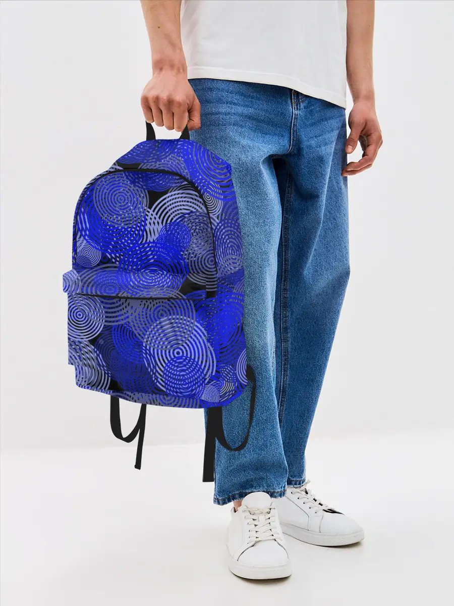 Рюкзак джинсовый / Синие круги
