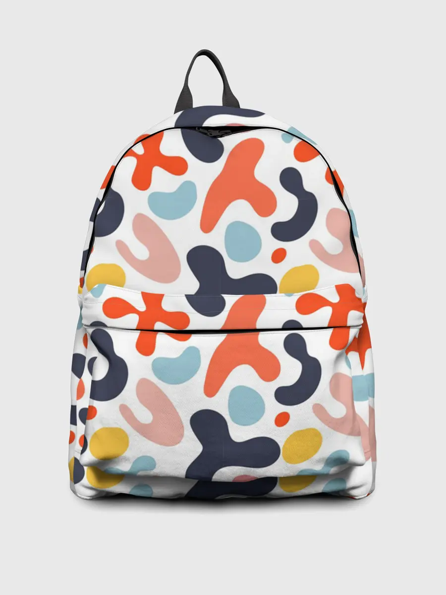 Рюкзак джинсовый / Абстрактные цветные пятна