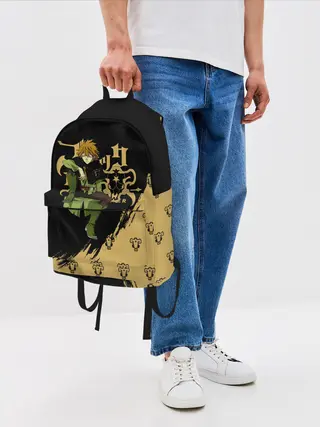 Рюкзак джинсовый / Финрал Ролкейс | Чёрный Клевер