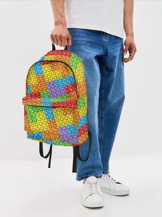 Рюкзак джинсовый / POP IT / SIMPLE DIMPLE