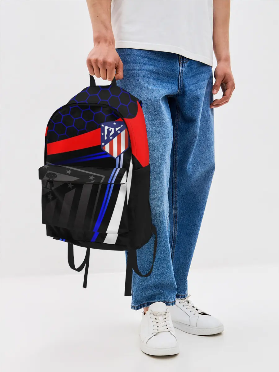 Рюкзак джинсовый / АТЛЕТИКО МАДРИД / ATLETICO