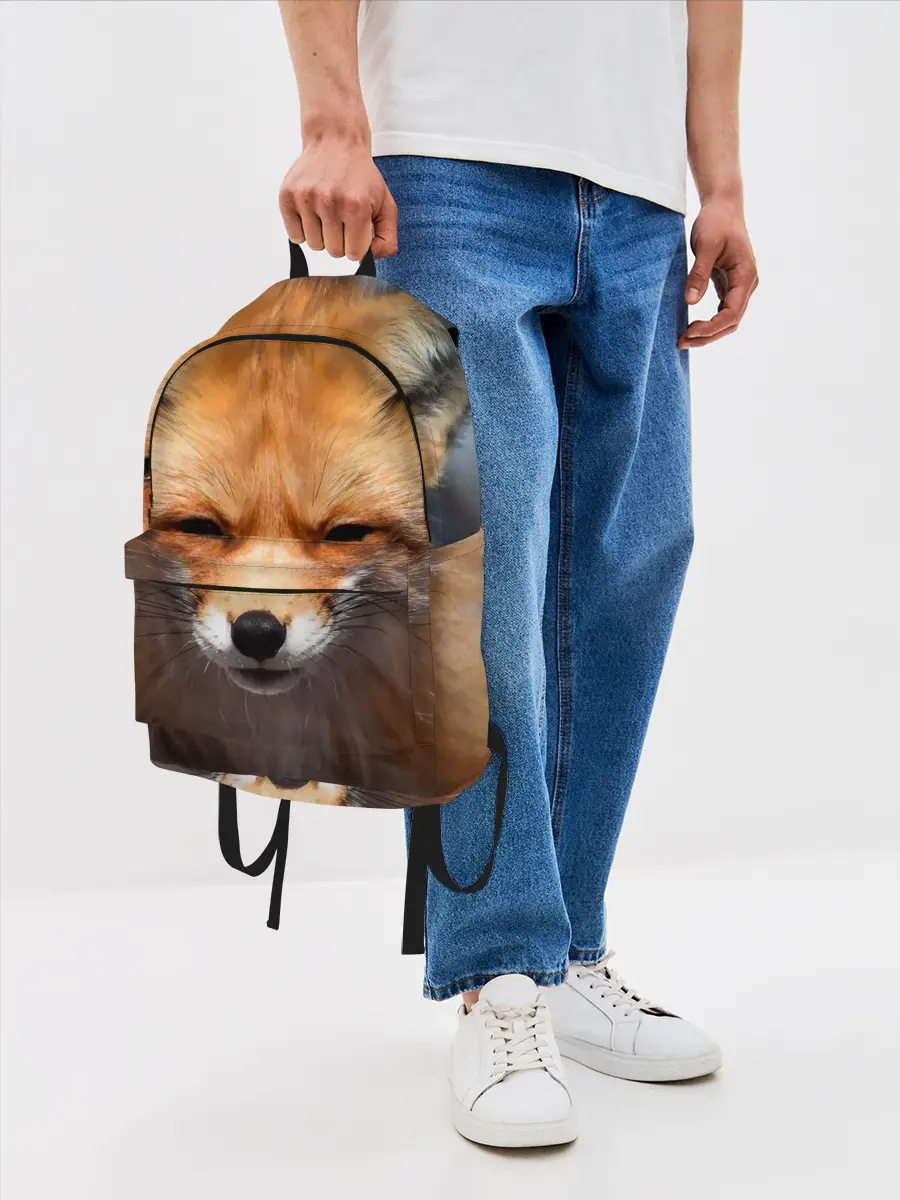 Рюкзак джинсовый / Хитрая лисица