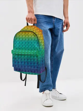 Рюкзак джинсовый / POP IT | СИМПЛ ДИМПЛ