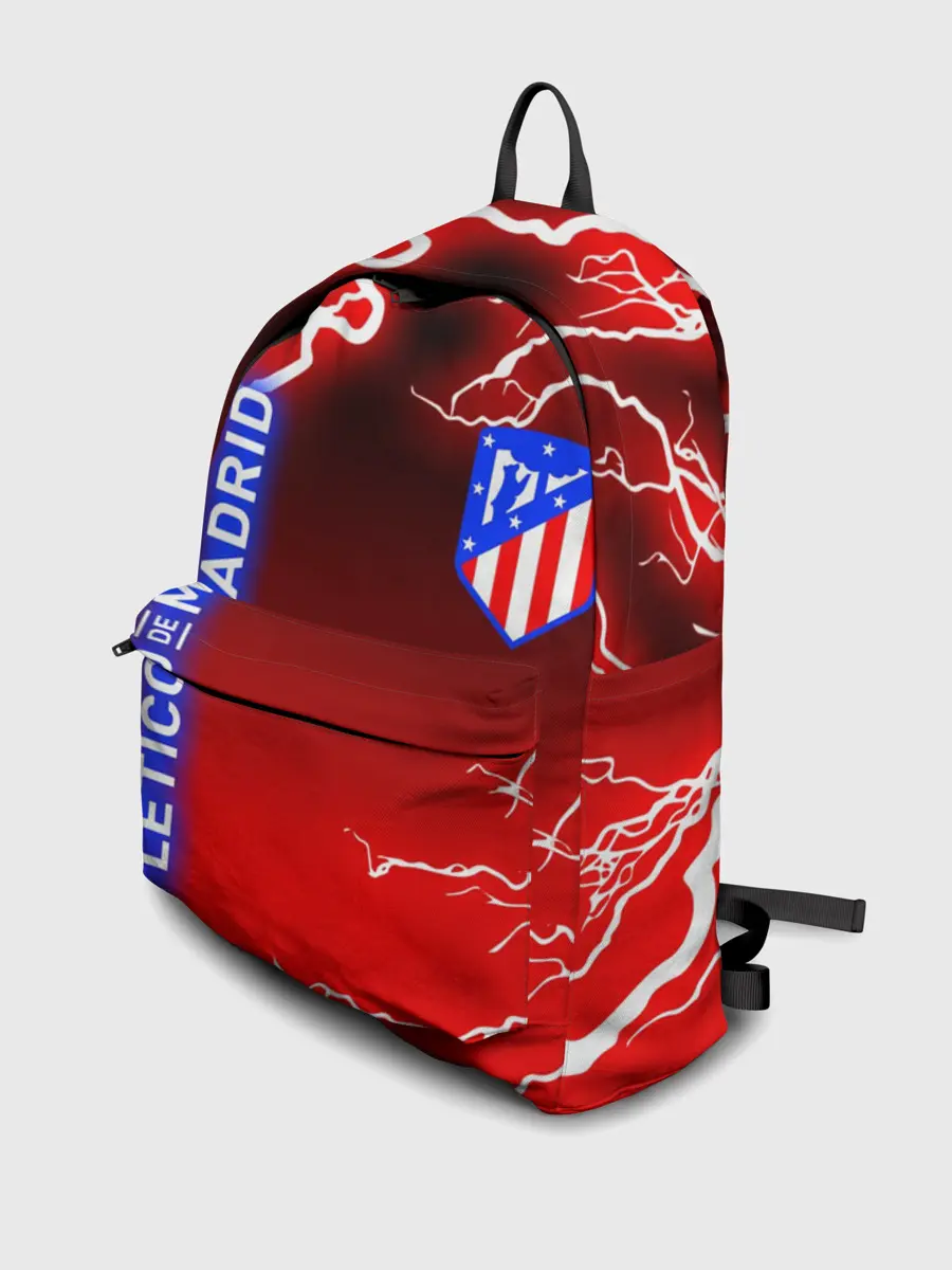 Рюкзак джинсовый / АТЛЕТИКО МАДРИД / МОЛНИИ