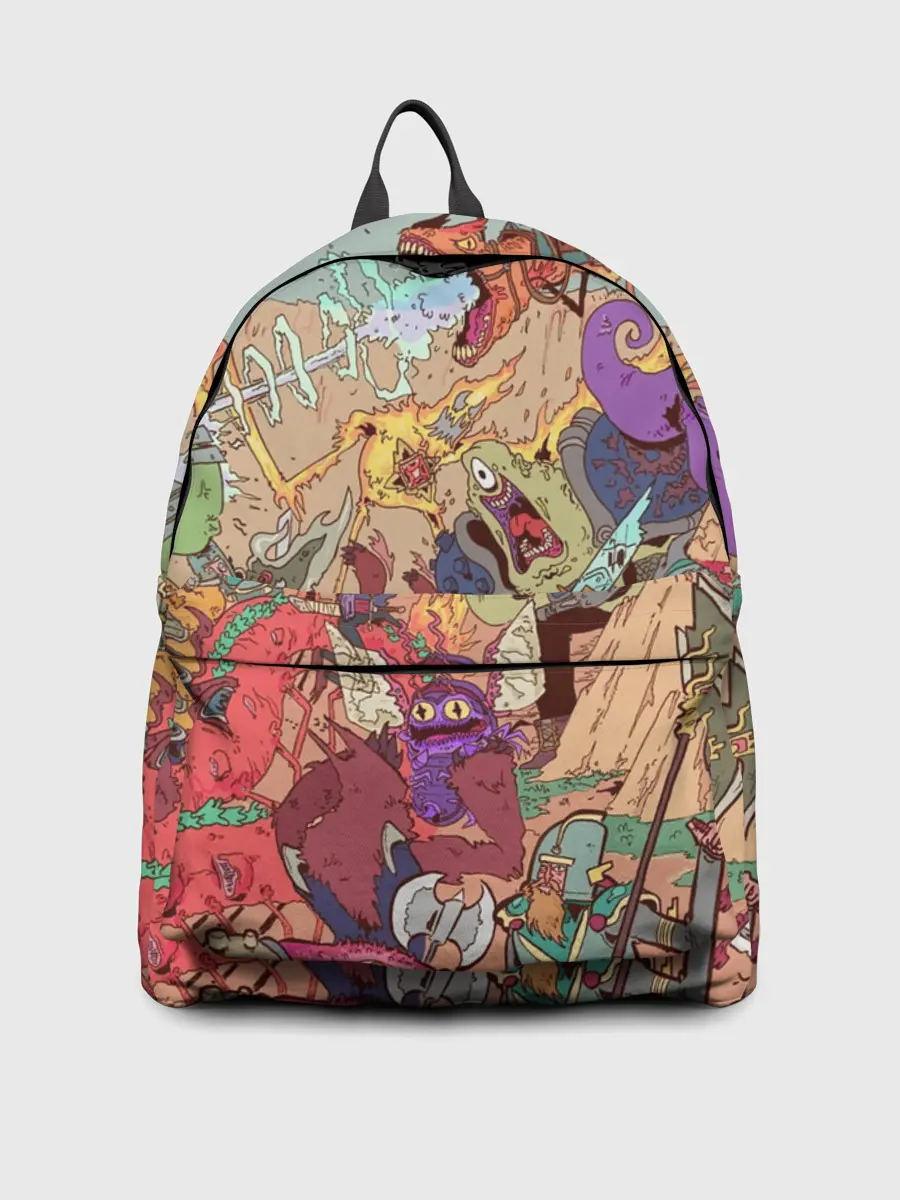Рюкзак джинсовый / MONSTER WAR | СЮРРЕАЛИЗМ