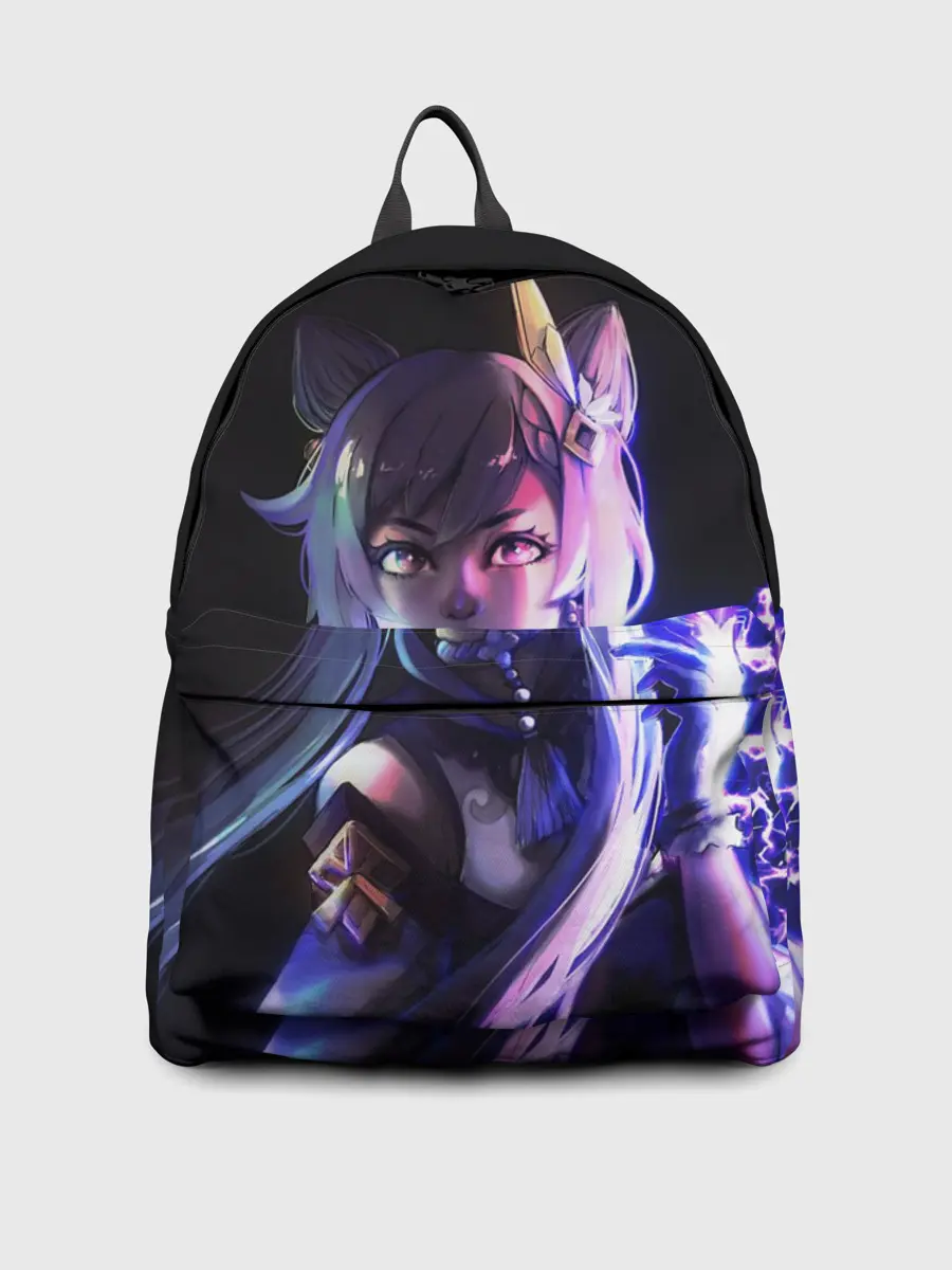 Рюкзак джинсовый / Keqing - Геншин Импакт