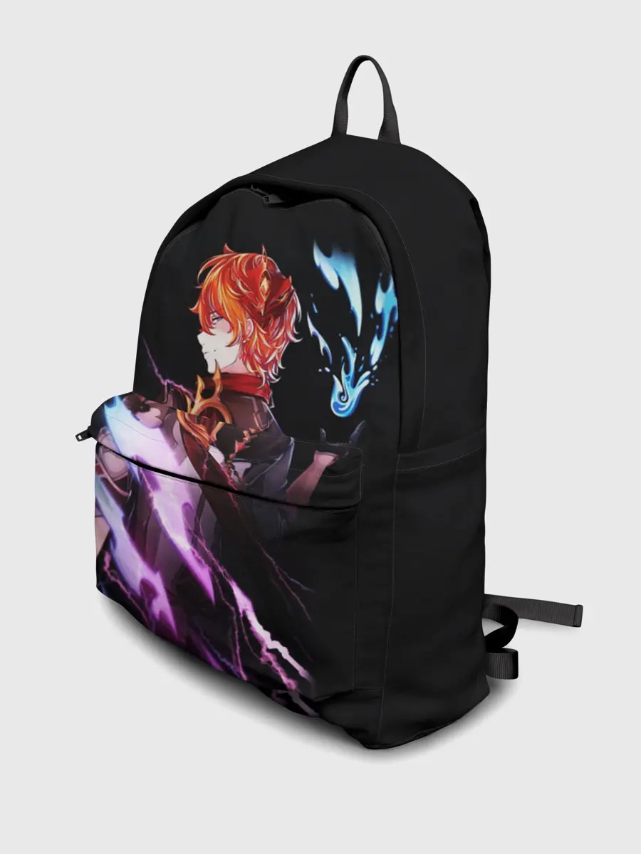 Рюкзак джинсовый / ТАРТАЛЬЯ - GENSHIN IMPACT NEON