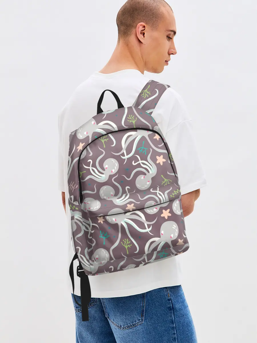 Рюкзак джинсовый / Осьминоги