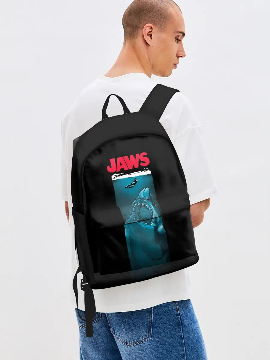 Рюкзак джинсовый / Челюсти