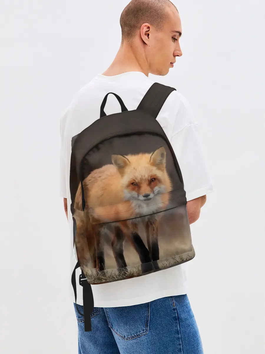 Рюкзак джинсовый / Хитрая лисица