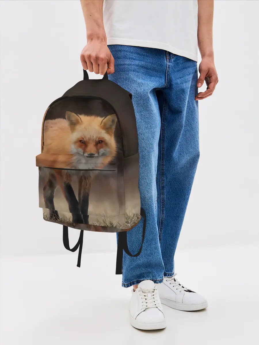 Рюкзак джинсовый / Хитрая лисица