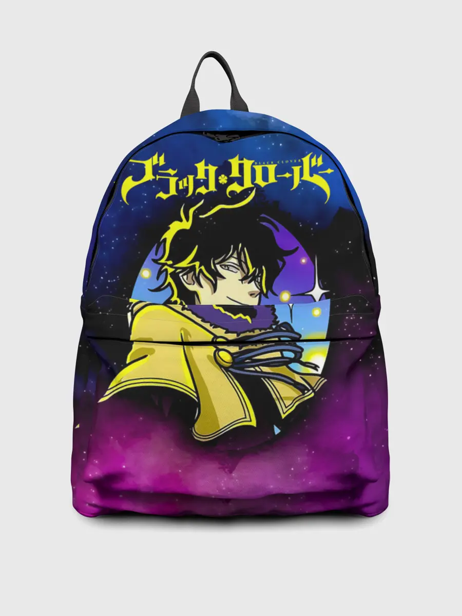 Рюкзак джинсовый / Чёрный клевер космический Юно