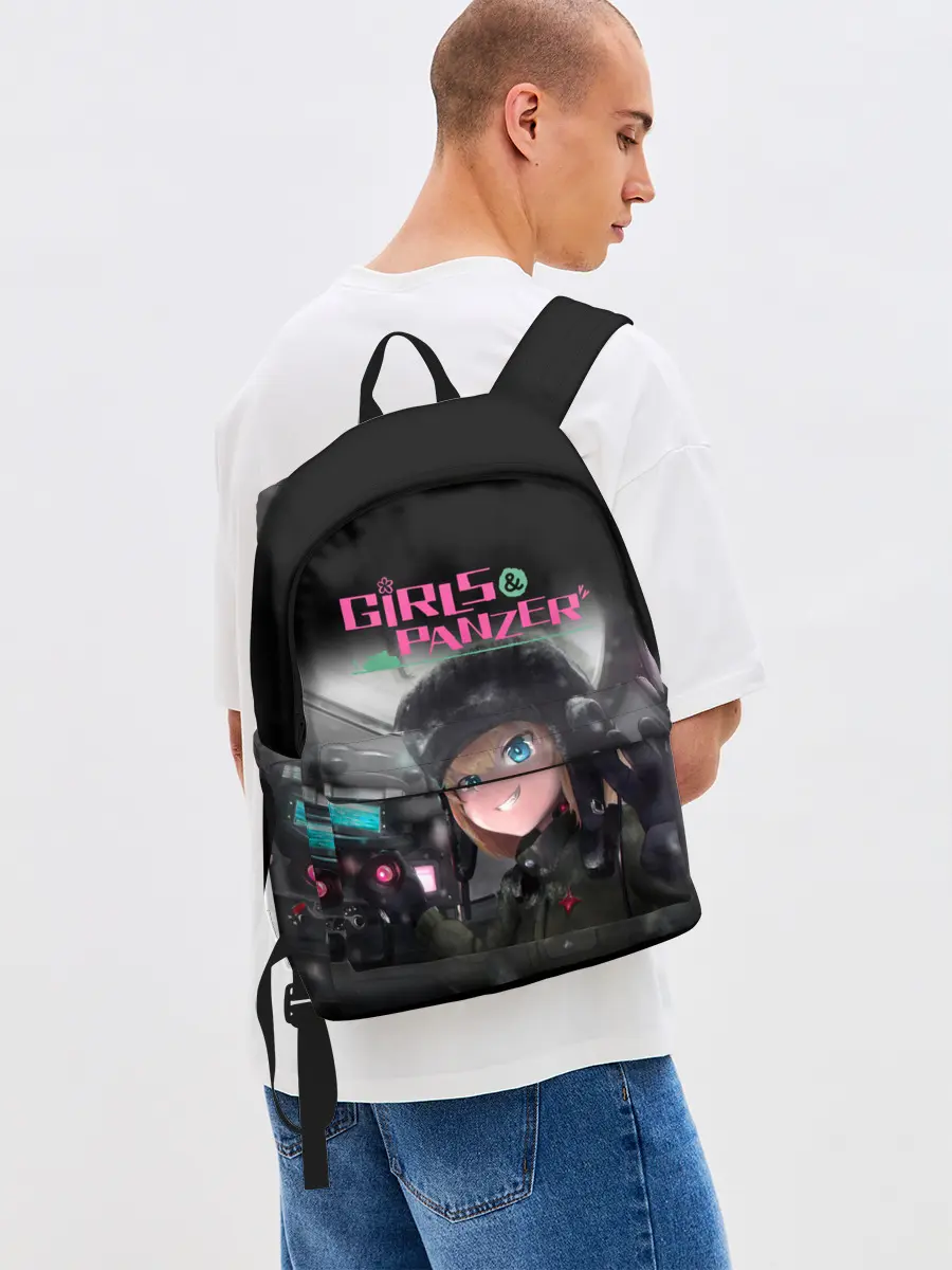 Рюкзак джинсовый / Девушки и танки | Girls und Panzer