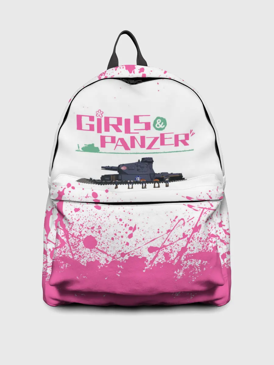 Рюкзак джинсовый / Девушки и танки | Pink
