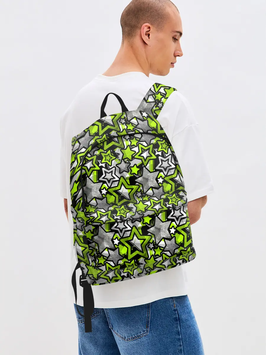 Рюкзак джинсовый / 3D звездочки