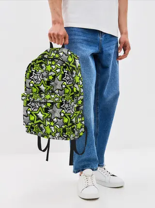 Рюкзак джинсовый / 3D звездочки