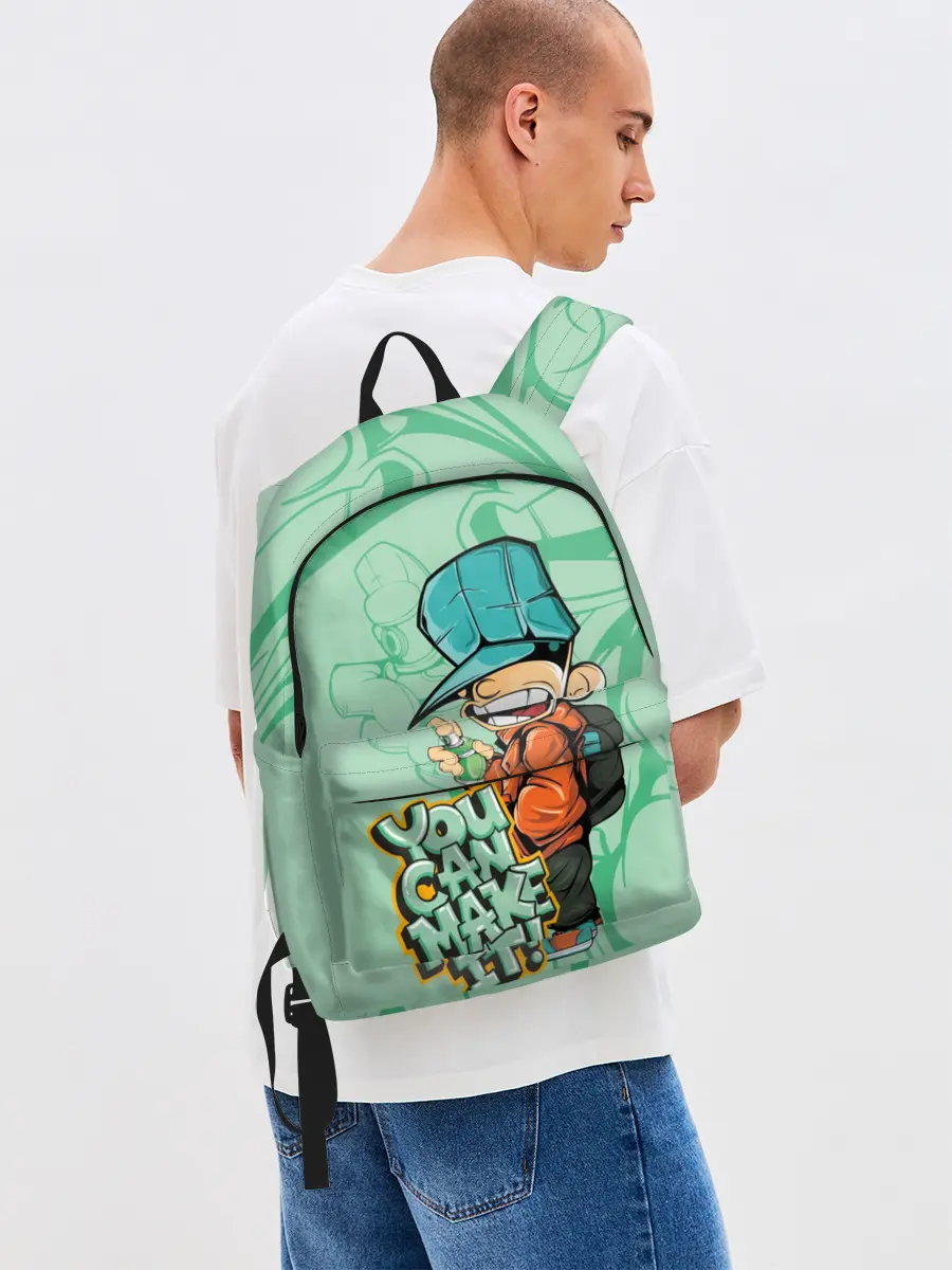 Рюкзак джинсовый / Люблю граффити