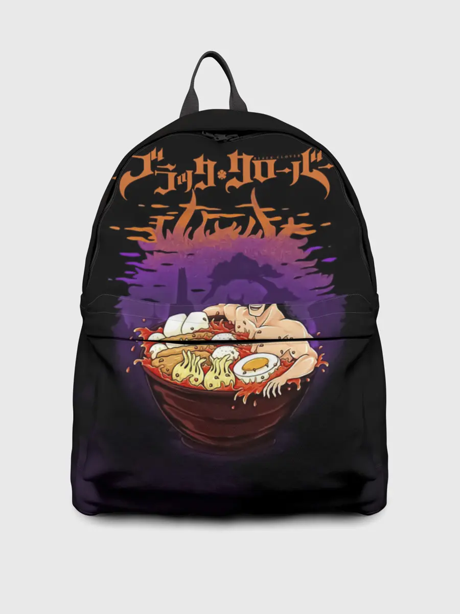 Рюкзак джинсовый / Ями Сукехиро Чёрный клевер